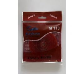 Акриловая лента Акрилком М113 прозрачный носитель, 0,8 мм х 12 мм х 5 м М113 12мм 