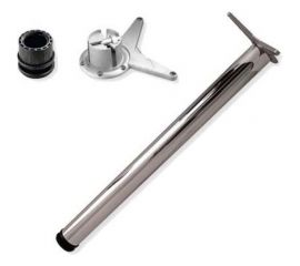 Ножка для стола MFK-TORG 82 см, хром, крепление усы 4440 Н-82 Х 