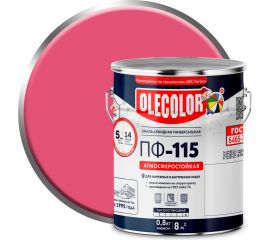 Эмаль OLECOLOR ПФ-115 розовый, 5 кг 4300002452 