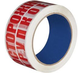 Клейкая лента с логотипом осторожно хрупкое ООО Комус 48 мм х 66 м, 45 мкм, в упаковке 6 шт. 1773955 