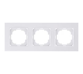 Рамка NILSON трехместная белая Alegra naturel 25110093 