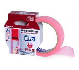 Малярная лента для деликатных поверхностей IRFIX EXTRA 25 мм, 25 м, розовая Mr.SiL 30083 