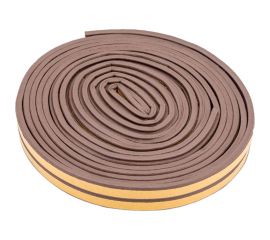 Самоклеящийся уплотнитель СХТ Е-профиль, коричневый, 10 м СХ0058 