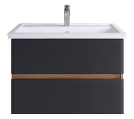 Подвесная тумба Sanstar инфинити 80 с раковиной фостер 80 (комплект) для ванной комнаты 396.1-1.4.1.КФОС 