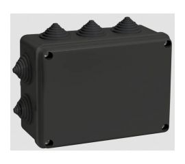 Распаячная коробка IEK км41241 150x110x70мм ip44 10 вв. черная UKO11-150-110-070-K02-44 