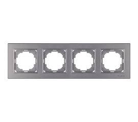 Рамка NILSON четырехместная антрацит Alegra metallic 25160094 