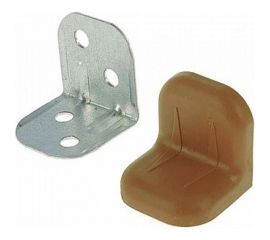 Крепежный уголок с пластиковой крышкой Tech-Krep 20x28 ясень 4 шт. пакет 148289 