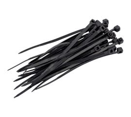 Кабельный хомут duwi нейлон, 80x2,5 мм, черный, 25 шт. 30213 1 