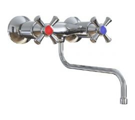 Настенный смеситель для кухни Mixline 1/2 керамика, ML10-06 NEW 529852 