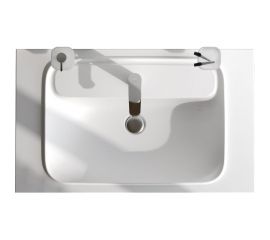 Мебельная раковина AM.PM Func литьевой мрамор, 80 см, цвет белый матовый M8FWPC0800WM 