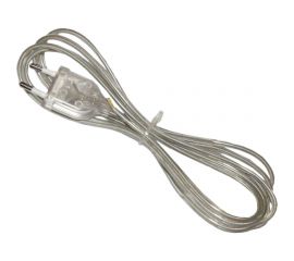 Шнур с евровилкой ООО ""ОПТИКОМ ЭЛЕКТРИК"" 1,8м 2x0.75ММ2 прозрачный 1406.0099 