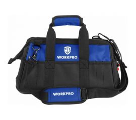 Сумка для инструмента WORKPRO 640D 420x230x270 мм, с широким горлом, на молнии, с пластиковым дном WP281007 