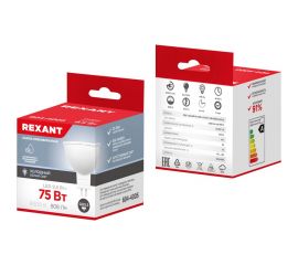 Светодиодная лампа REXANT рефлектор mr16 9,5Вт 808Лм gu5.3 12В 6500k холодный свет 604-4005 