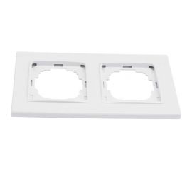 Рамка NILSON двухместная белая Alegra naturel 25110092 