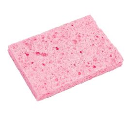 Губка для очистки жал паяльников (80x50 мм; увлажненная; розовая) ZeepDeep 388158 