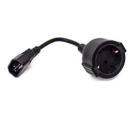 Кабель питания Filum cee 7/3-с14, 3x0.75мм?, 220в, 10a, чёрный, 0.15м FL-APC10-EU-C14-0.15M 