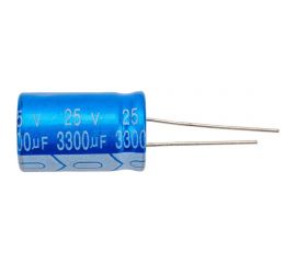 Электролитический конденсатор JB Capacitors 3300мкФ, 25В, -55/105C, 16x25мм, JRB1E332M07501600250000BST-57 