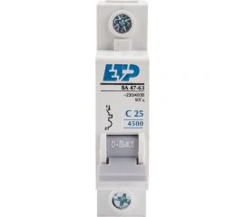 Автоматический выключатель ETP 1P 25А тип C 4,5 кА 11121 