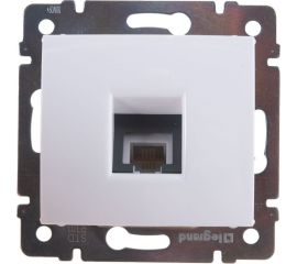 Розетка телефонная RJ-11 4 контакта 1 коннектор Legrand Valena белая 774438 