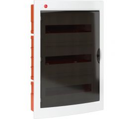 Встраиваемый щиток DKC с дверцей, 54 модуля, IP41, белый, с клеммным блоком 63А RB54B4TWD 