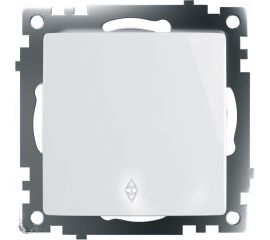 1-клавишный переключатель STEKKER механизм, 250В, 10А, серия Катрин, GLS10-7105-01, белый 39572 