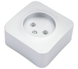 Наружная розетка Schneider Electric Blanca Алюминий, без заземления, без шторок, 16А, 250В SE BLNRA000113 