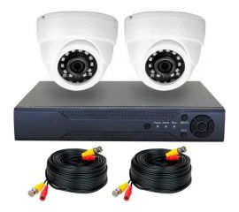Комплект видеонаблюдения PS-link AHD 2Мп KIT-A202HD 2 камеры для помещения 2995 