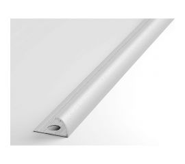 Профиль окантовочный полукруглый алюминиевый ЛУКА 12 мм, 2,7 м, Белый УТ000013610 