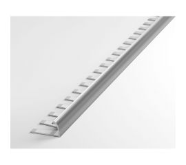Профиль окантовочный алюминиевый ЛУКА 10 мм, 2,7 м, анодированный, Серебро УТ000013070 