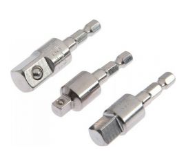 Набор шарнирных адаптеров (3 шт; 1/4"", 3/8"", 1/2""; 52-57 мм; CrV) ТУНДРА 7069406 