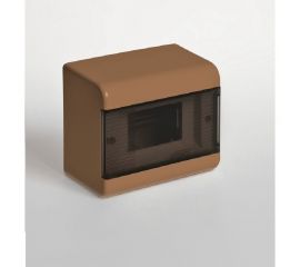 Щиток открытой проводки Рувинил Тусо на 6 модулей с дверцей 160x132x93 мм коричневый 68026К 