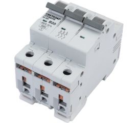 Автоматический выключатель СВЕТОЗАР ПРЕМИУМ 3-полюсный, 20 A, B, откл. сп. 6 кА, 400 В SV-49013-20-B 