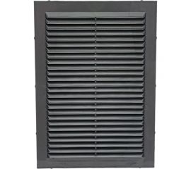 Решетка вентиляционная вытяжная (170x240 мм; пластик; графит) ВИЕНТО 1724В-графит 