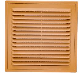 Решетка вентиляционная вытяжная с рамкой (150x150 мм; бежевая) ВИЕНТО 1515ВРбеж 