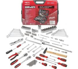 Набор инструментов BaumAuto 1/4"", 3/8"", 1/2"", 6-гр., 4-32 мм, 142 предмета BM-41421-5(54713) 