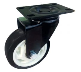 Колесо поворотное (100 мм; черная резина) MFK-TORG 4053100 