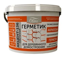 Герметик Акцент 136 медовый, ведро 10л/15кг 00012503 