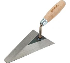 Штукатурный мастерок DEKOR HASSAN 16 см деревянная ручка, ручной 059 