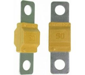 Предохранитель Nord-Yada ABF-405 ленточный, с изолятором 90A 40,8x12,1 мм., d 5,6 мм., 2 шт. в упаковке 904858 