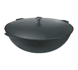 Казан с алюминиевой крышкой TimA литой чугун, 12 л, ручка - четыре ушка К121 