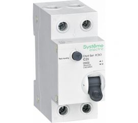 Автоматический выключатель дифференциального тока Systeme Electric City9 set АВДТ 1p+n с 25а 4.5ka 30мА тип-aс 230В C9D34625 