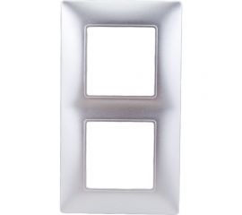 Рамка ЭРА 14-5002-03 на 2 поста, Elegance, алюминий Б0034389 