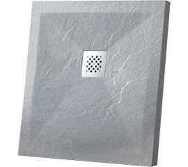 Поддон для душа VINCEA из искусственного камня, 900x900x25, серый VST-4SR9090G 