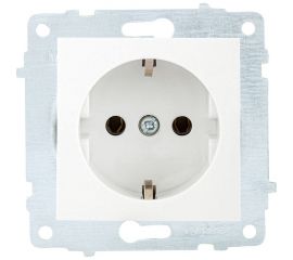 Механизм розетки OVIVO с заземлением, белый, 600-000301-217 