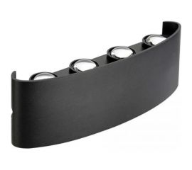 Садовый светодиодный светильник HOROZ ELECTRIC PROTON-8-ПОЛУКРУГ 8W, Черный, 4200K, 85-265V 076-039-0008 HRZ33002815 