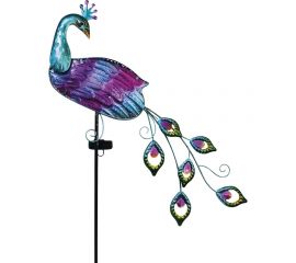 Садовый фонарь ЧУДЕСНЫЙ САД 324 сияющий павлин со светодиодной подсветкой, на солнечной батарее, металл 4606400207887 