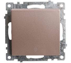 1-клавишный выключатель STEKKER (механизм), GLS10-7105-02, 250V, 10А, серия Катрин, шампань 39590 