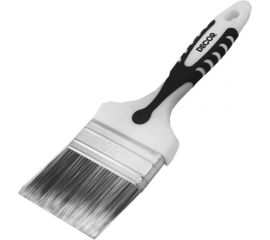 Кисть DECOR Black White PREMIUM универсальная, 50x15мм, серебристая щетина, 2К ручка 860-050 11606862 