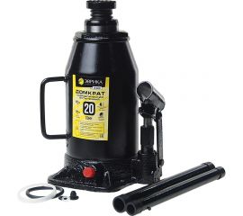 Гидравлический бутылочный домкрат ЭВРИКА с клапаном, 20 т, ремкомплект ER-80201 