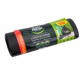 Пакеты черные суперпрочные для мусора 10 шт, 120 л, 22 мкм MASTER FRESH 218379 